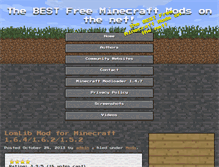 Tablet Screenshot of freeminecraftmods.com